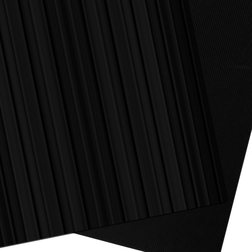 Type : Rubber with ribbed anti-slip pattern.
Application : External Primary Matting, Electrical Switch Rooms, Anti-Fatigue Mat, Under Bar Counters, Safety Mat.
Construction : Open

Mat Sizes (W x L x T) : 1.0m x 10m x 3.5mm, 1.0m x 10m x 4.5mm